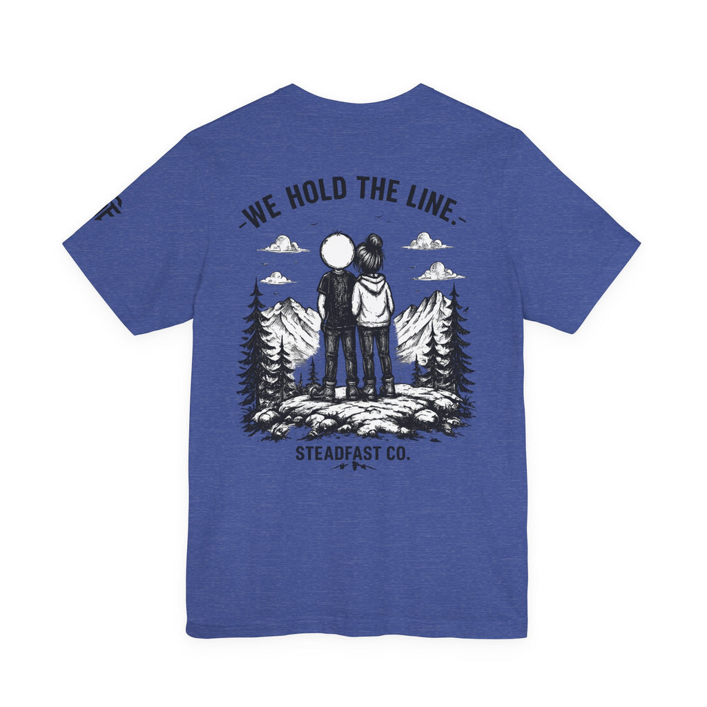 We Hold The Line Mountain Couple Tee