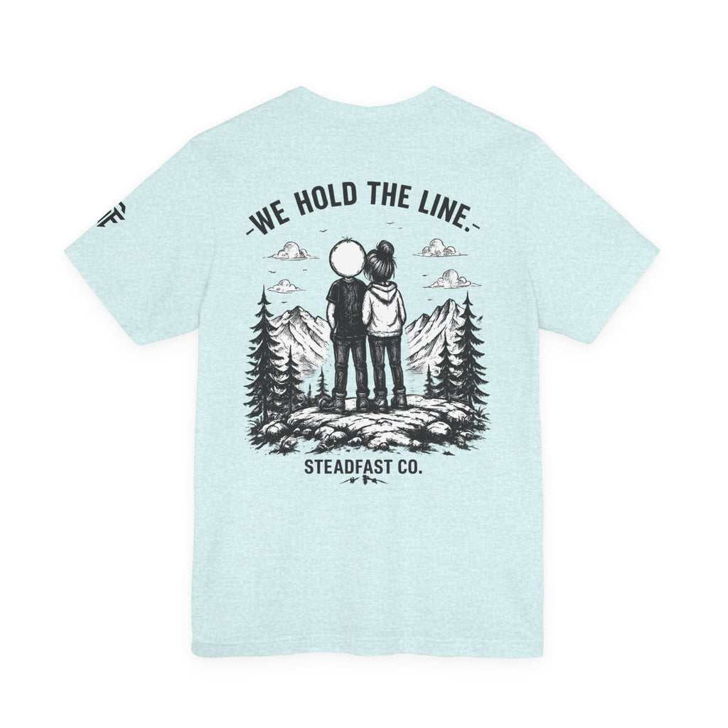 We Hold The Line Mountain Couple Tee