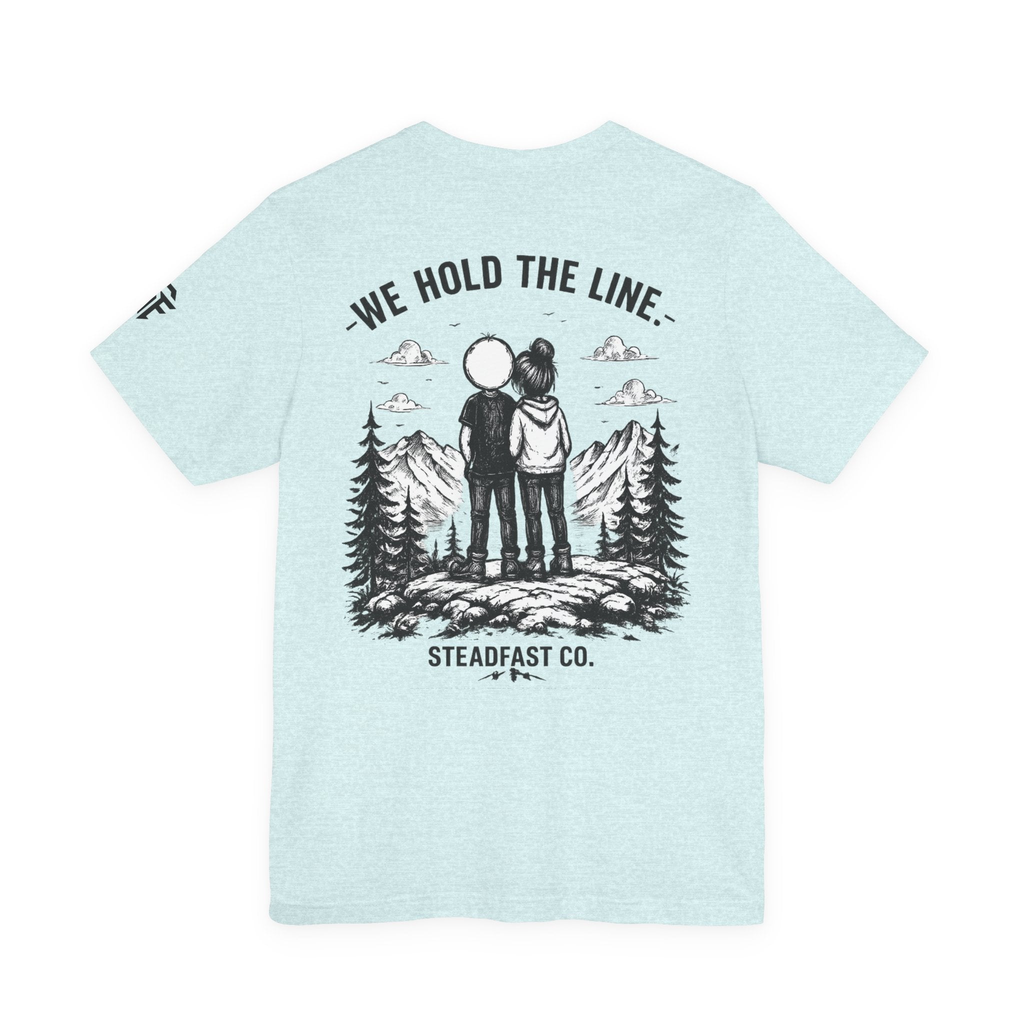 We Hold The Line Mountain Couple Tee