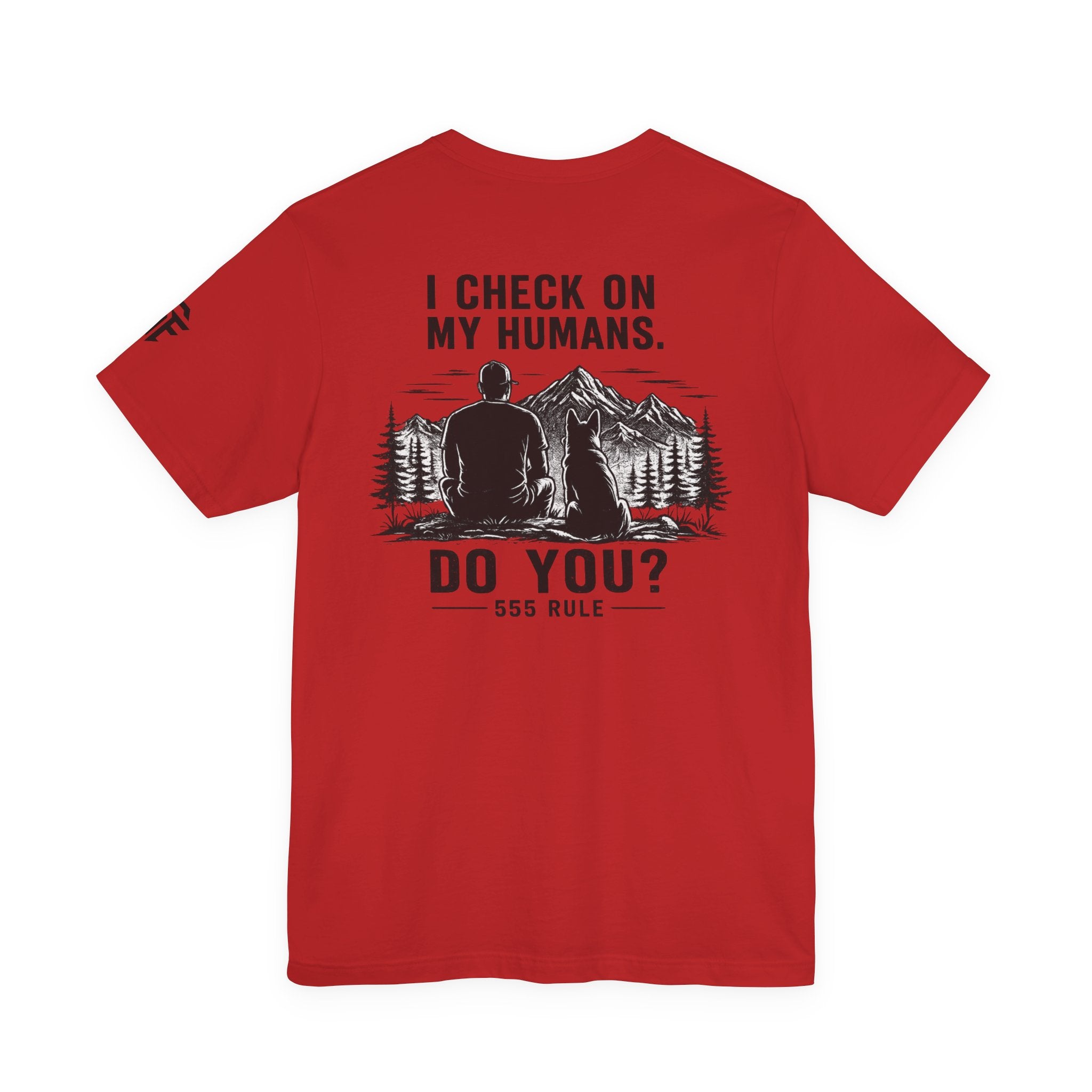 I Check On My Humans Tee — Dog Lover Vintage Outdoor Graphic T-Shirt