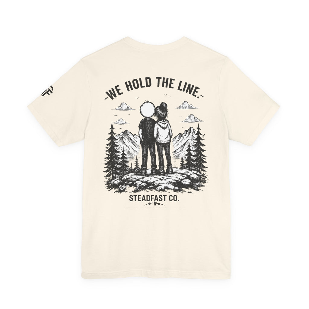 We Hold The Line Mountain Couple Tee
