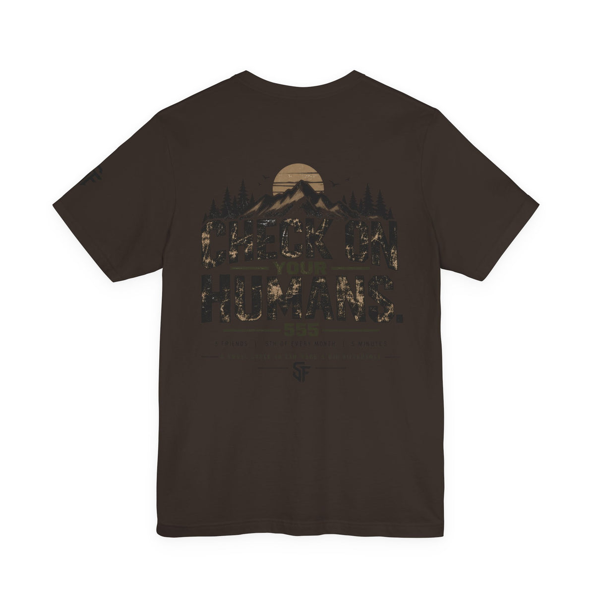 Check On Your Humans 555 Rule Mental Health Tee