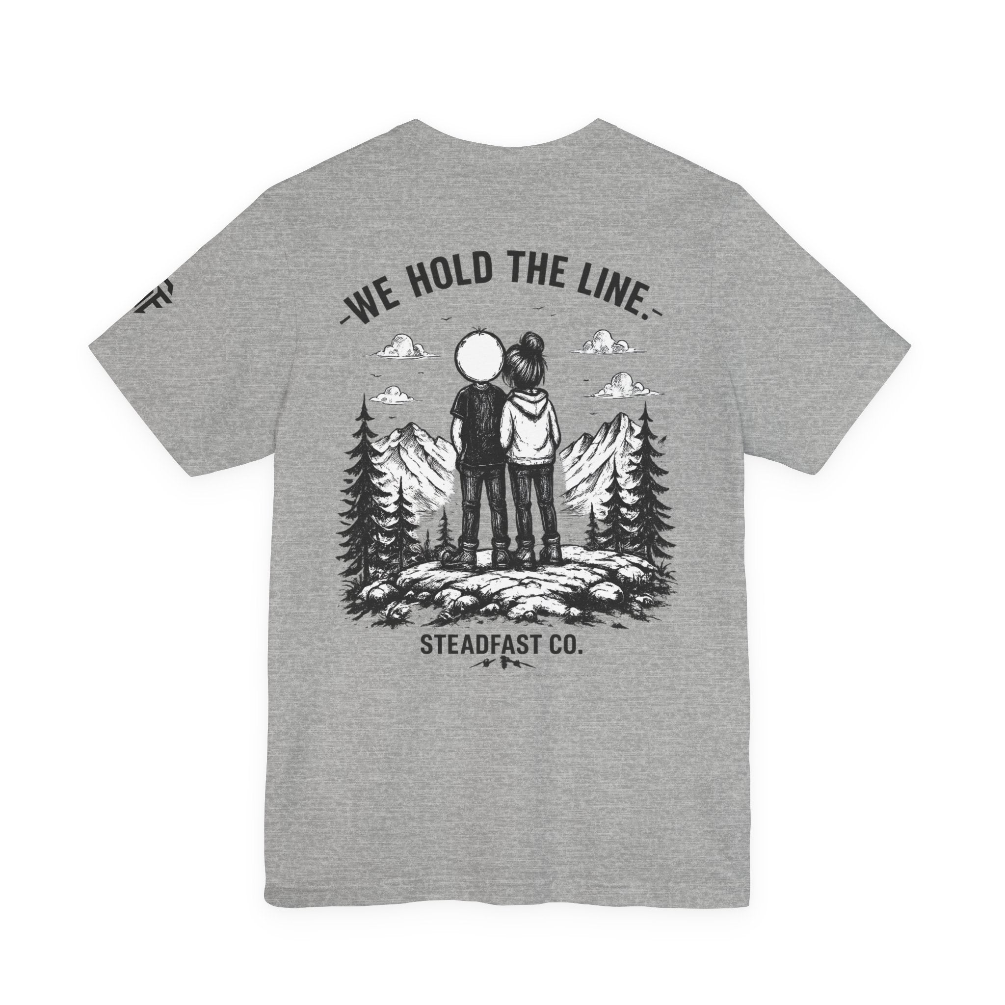 We Hold The Line Mountain Couple Tee
