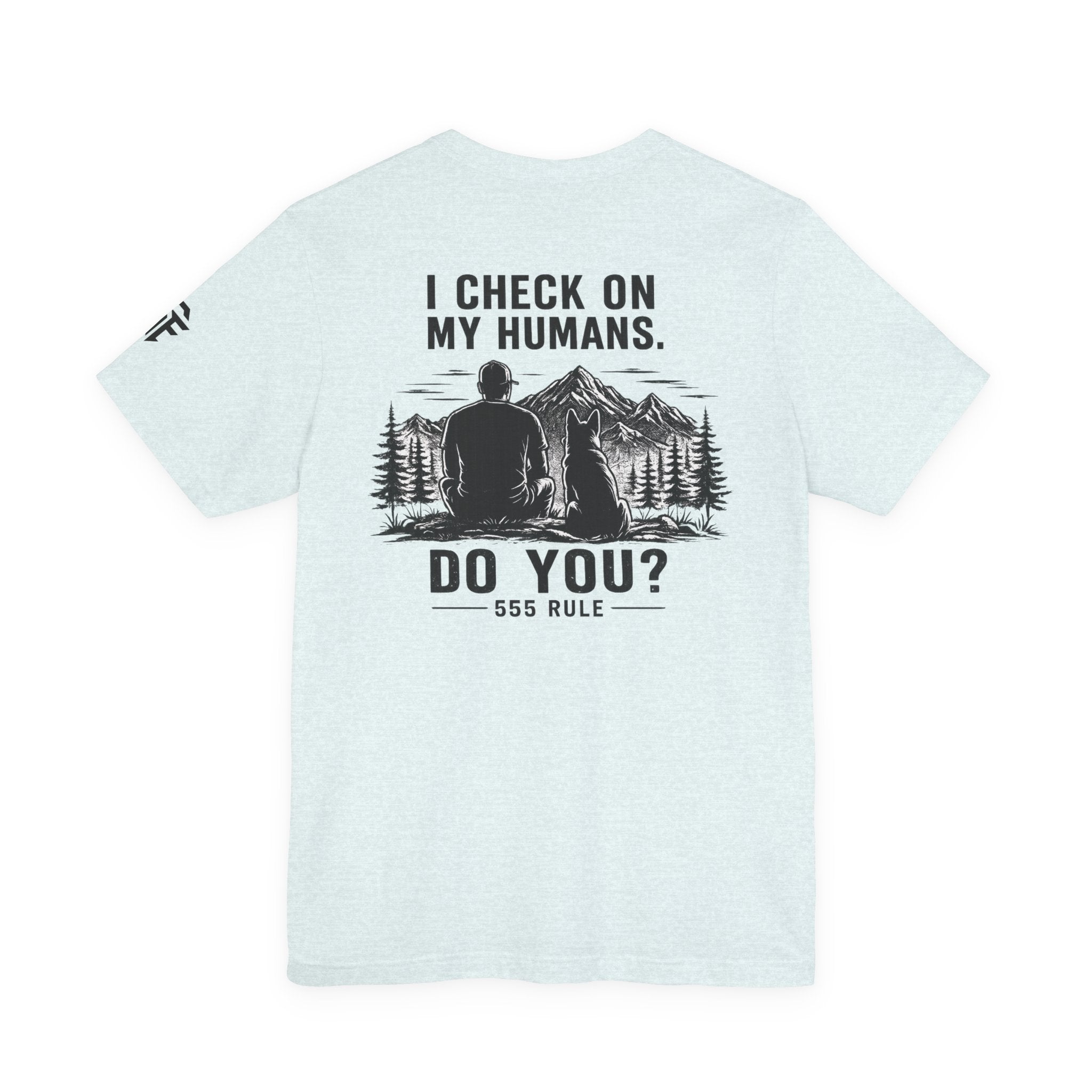 I Check On My Humans Tee — Dog Lover Vintage Outdoor Graphic T-Shirt