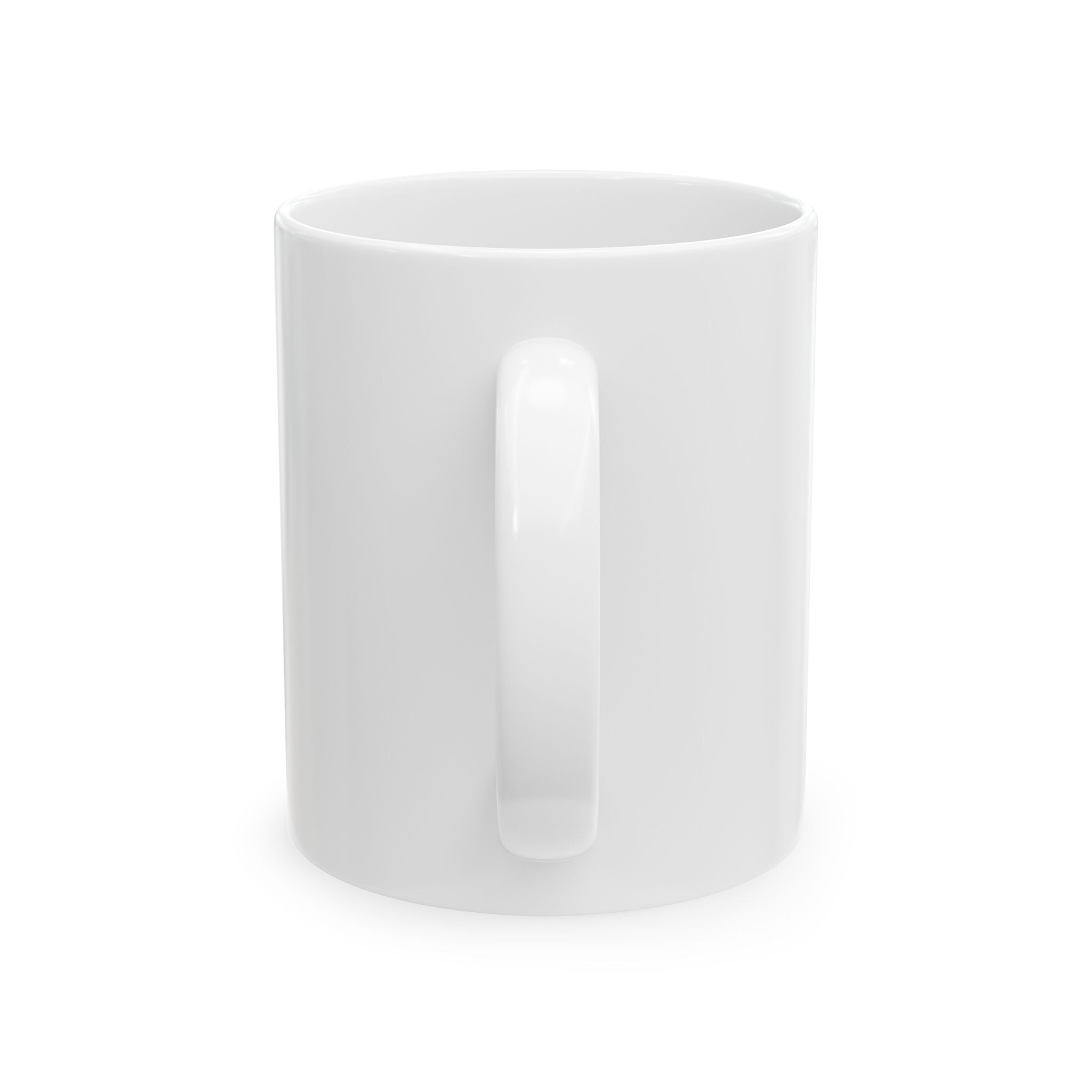 SF Monogram Ceramic Mug — Bold Black Logo Coffee Cup (11oz)