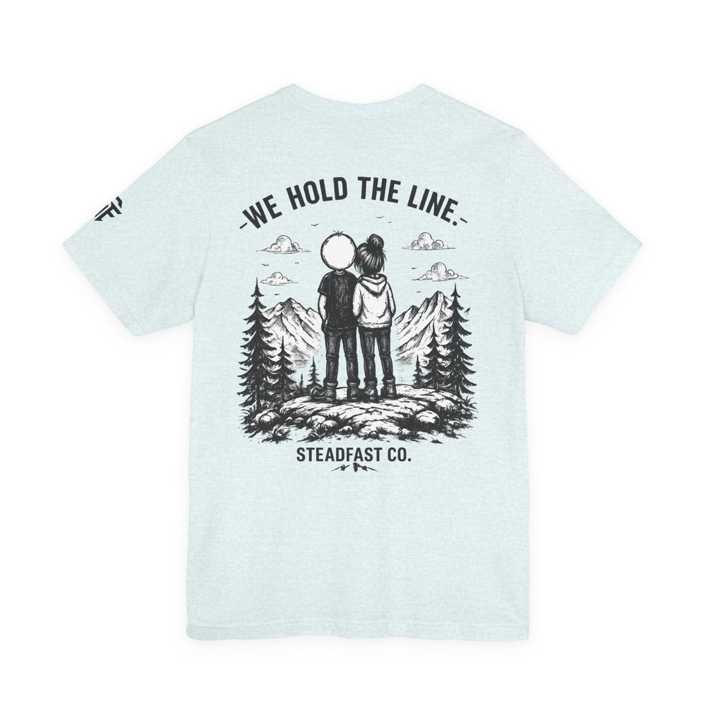 We Hold The Line Mountain Couple Tee