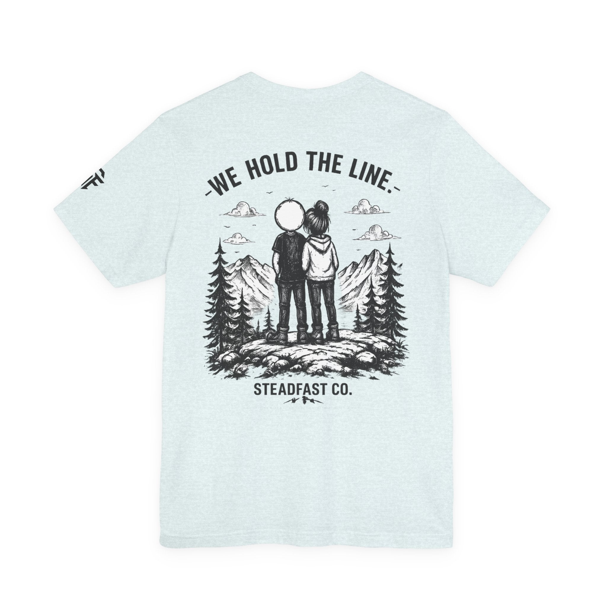 We Hold The Line Mountain Couple Tee