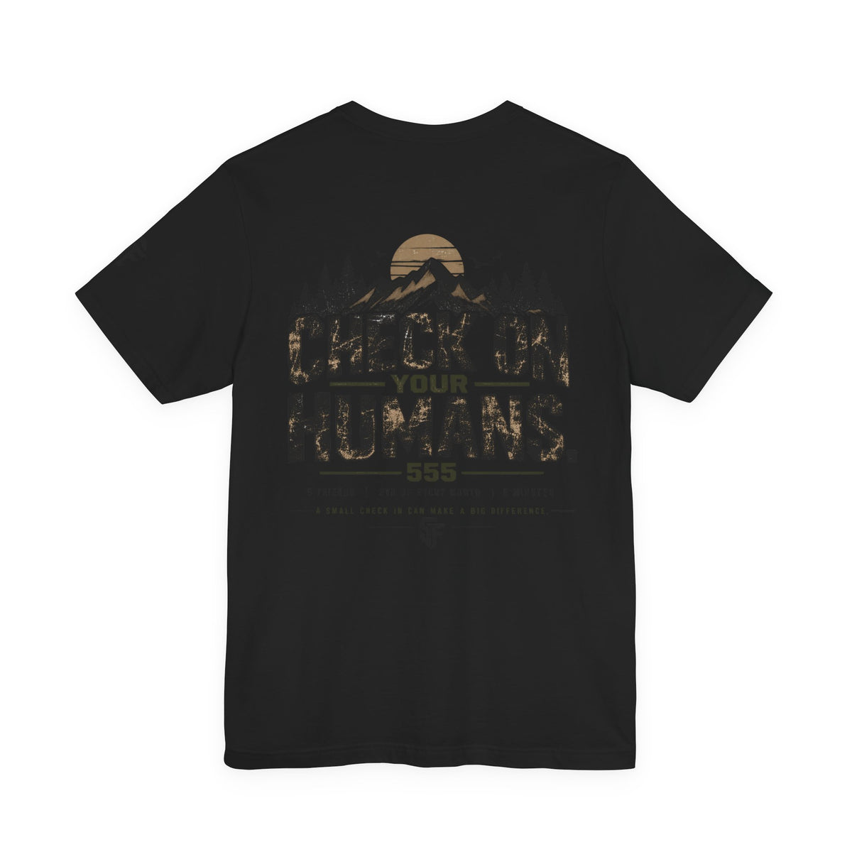 Check On Your Humans 555 Rule Mental Health Tee