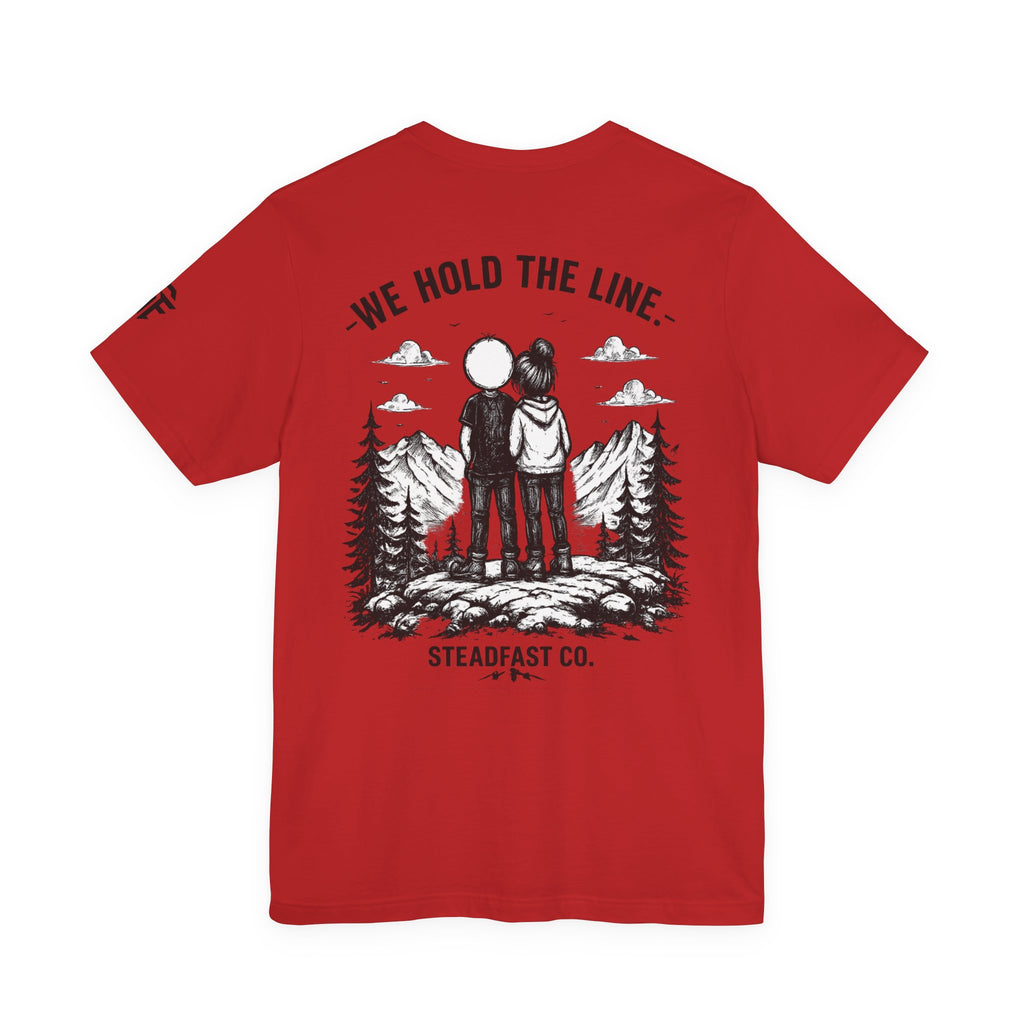 We Hold The Line Mountain Couple Tee