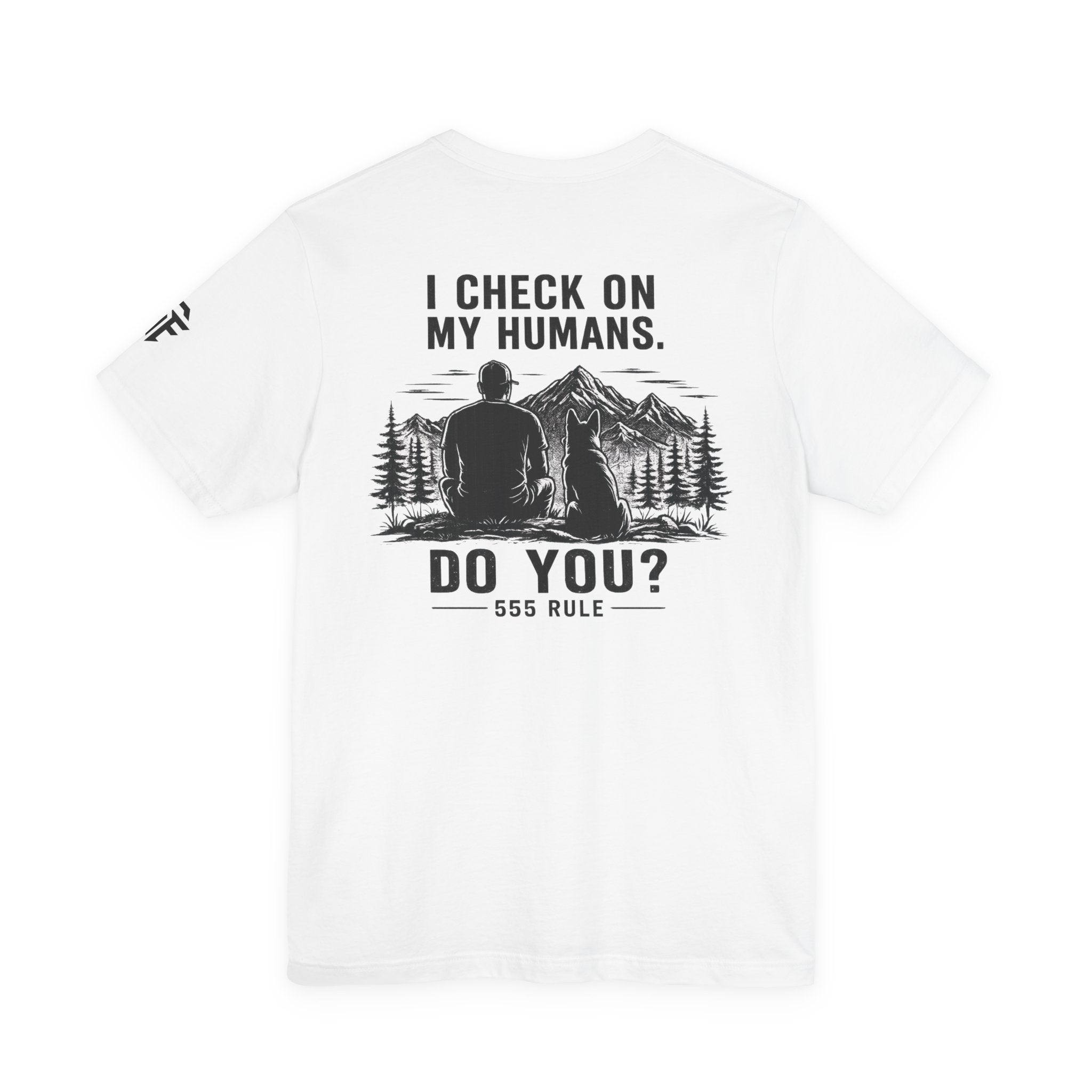 I Check On My Humans Tee — Dog Lover Vintage Outdoor Graphic T-Shirt