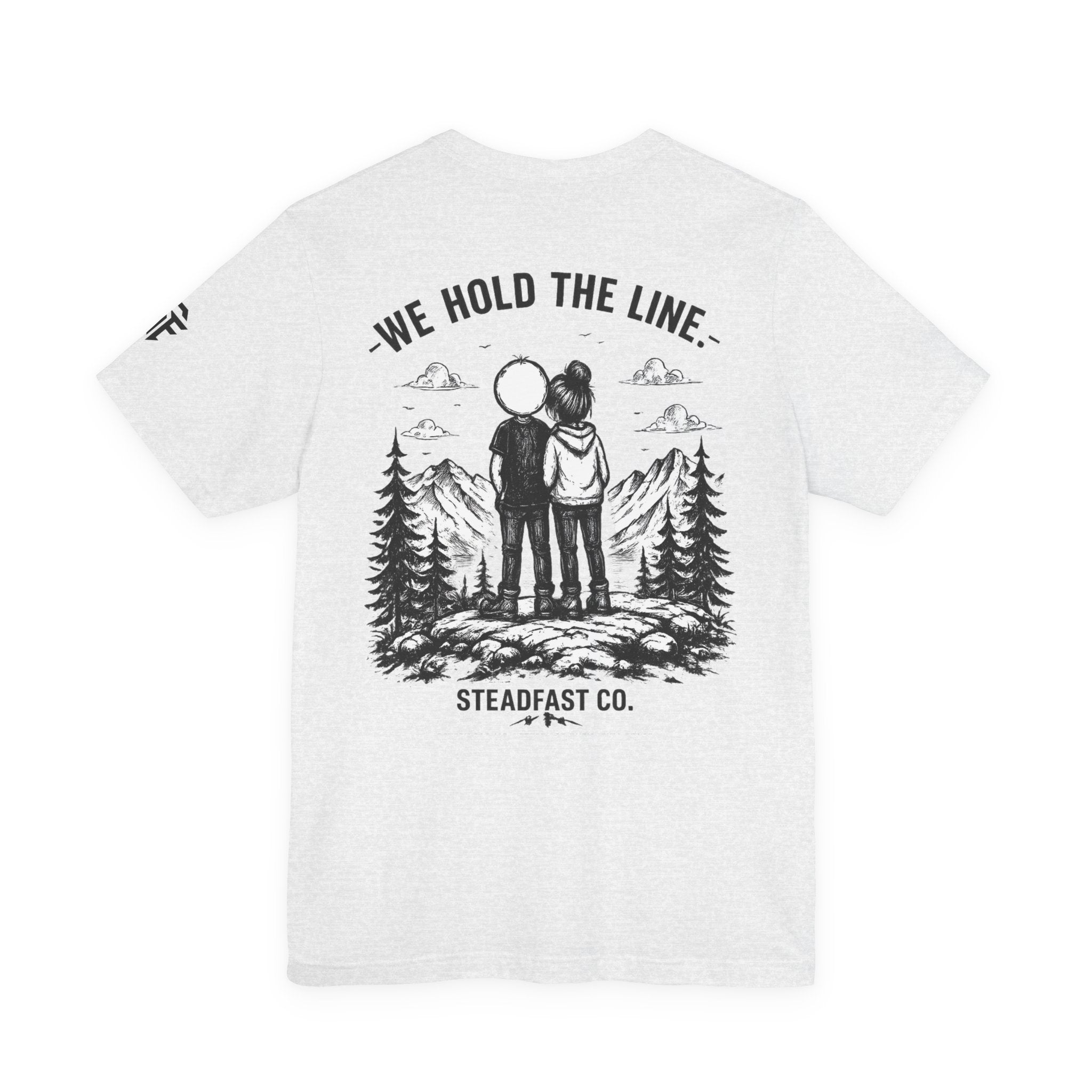 We Hold The Line Mountain Couple Tee