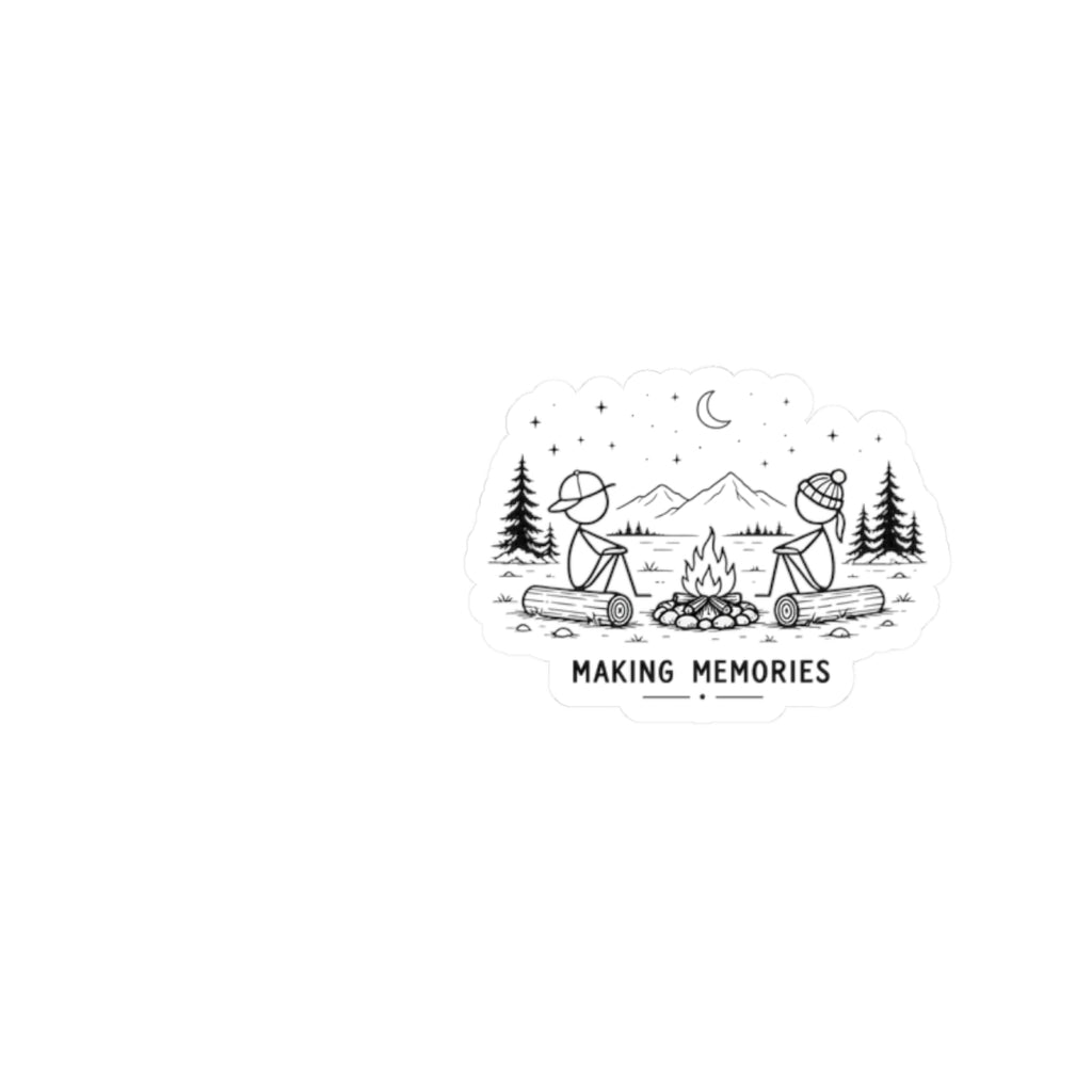 Making Memories Camping Sticker — Outdoor Adventure Kiss-Cut Decal