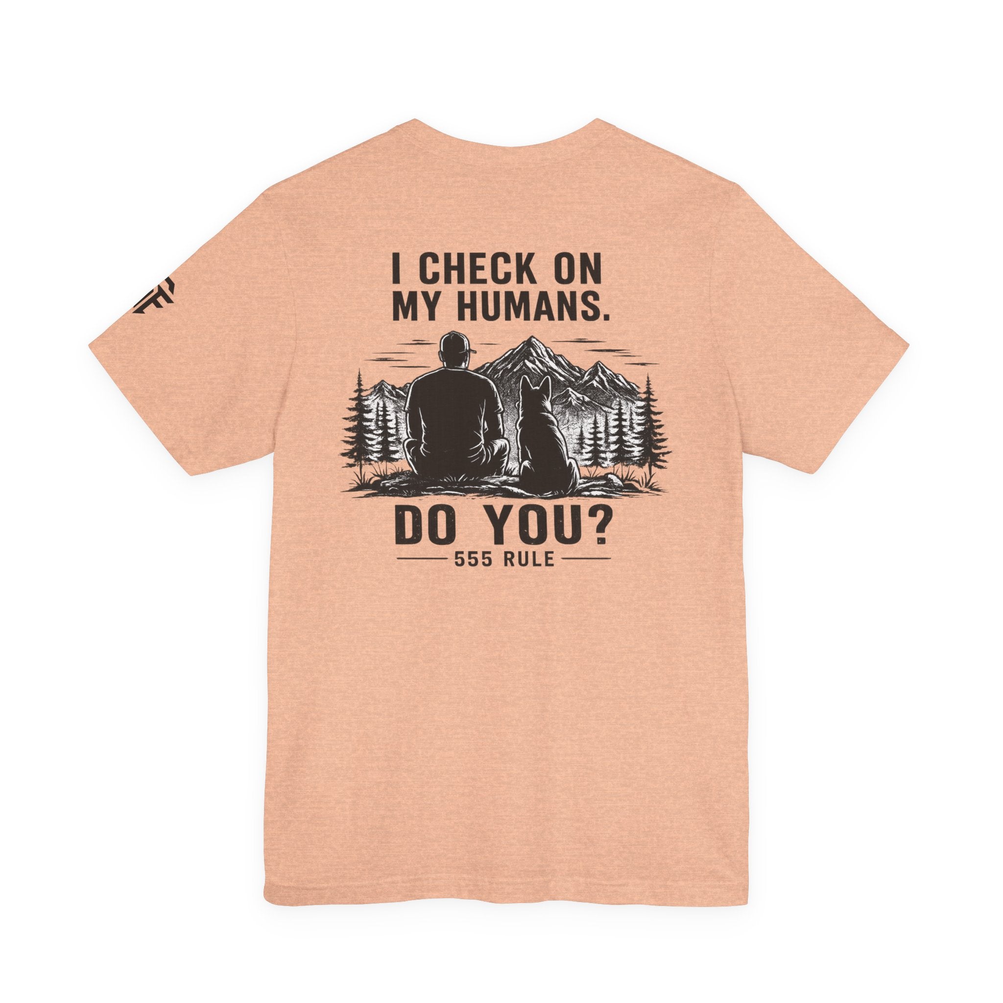 I Check On My Humans Tee — Dog Lover Vintage Outdoor Graphic T-Shirt