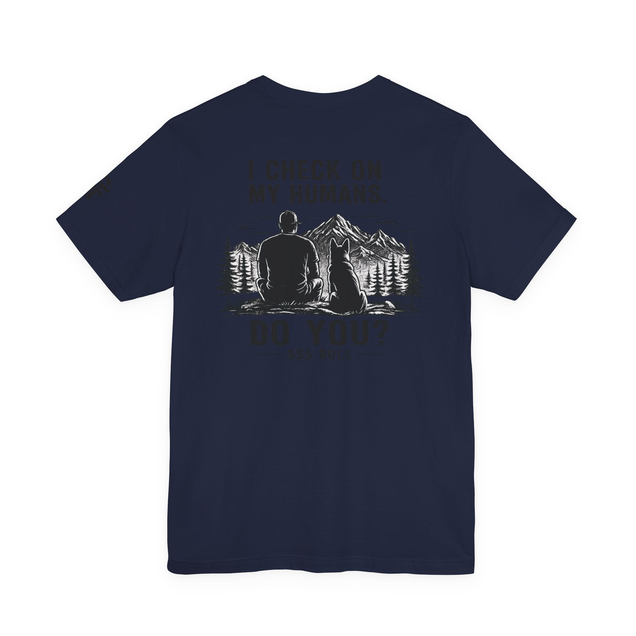 I Check On My Humans Tee — Dog Lover Vintage Outdoor Graphic T-Shirt