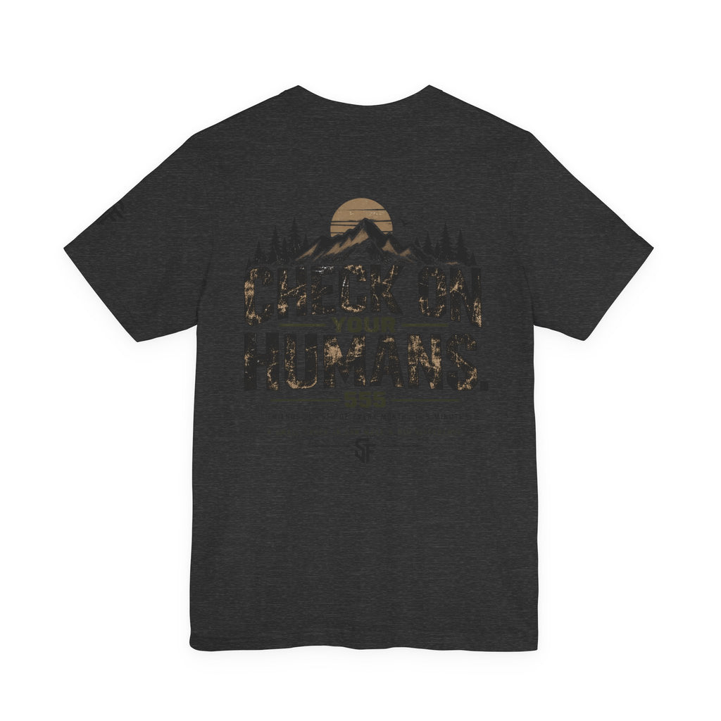 Check On Your Humans 555 Rule Mental Health Tee