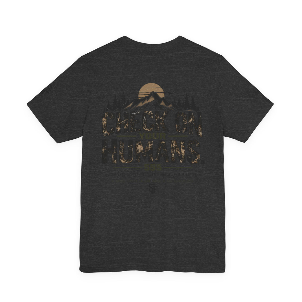 Check On Your Humans 555 Rule Mental Health Tee