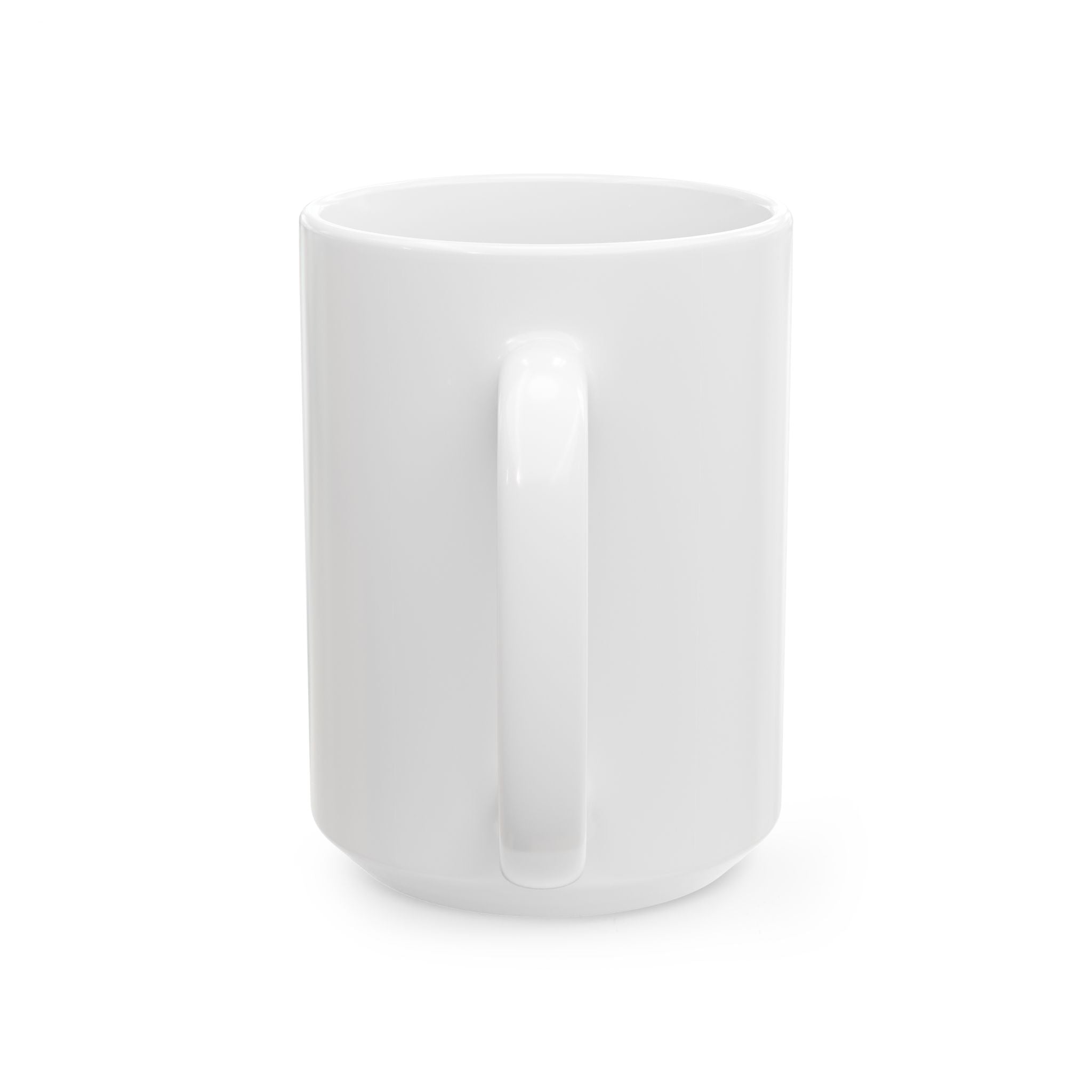 SF Monogram Ceramic Mug — Bold Black Logo Coffee Cup (11oz)